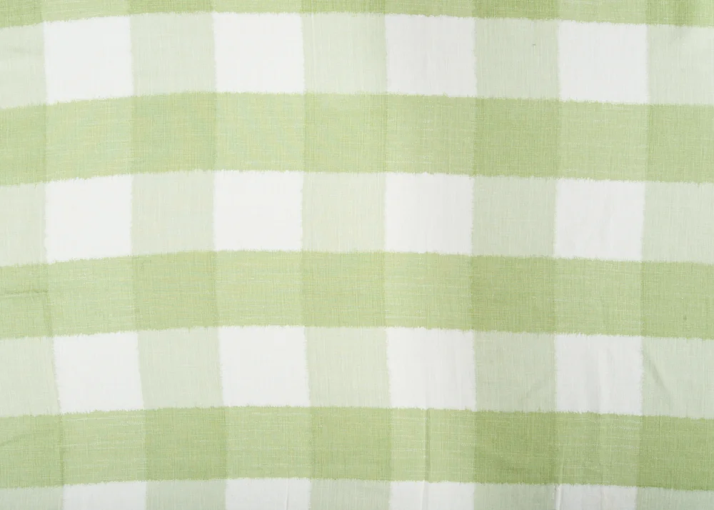 Ikat Check - Green