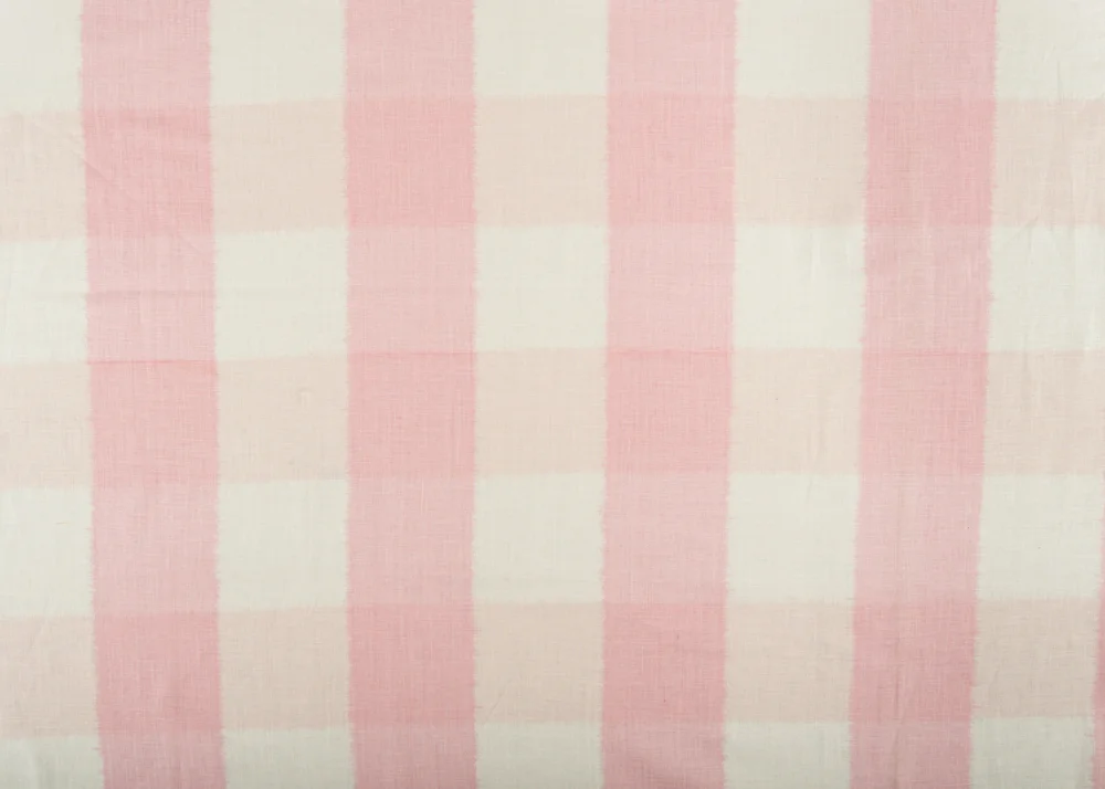 Ikat Check Rose