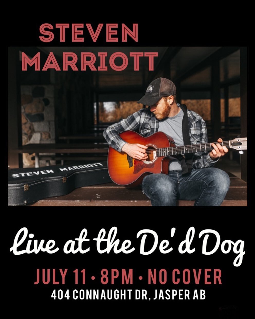 Monday, July 11th

De&rsquo;d Dog welcomes @stevenmarriottmusic !! 🎶

Show starts at 8!