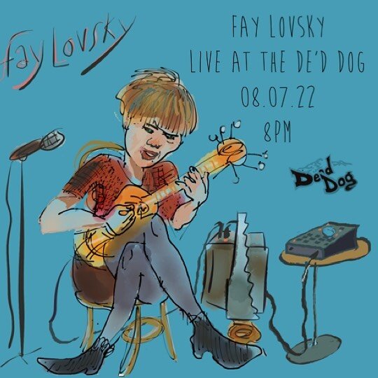 Singer, songwriter and multitalented instrumentalist, Faye Lovsky, brings her breathtaking vocals and band in a box to the De&rsquo;d Dog this Sunday! 

Music starts at 8! 

🎶🪚🎙