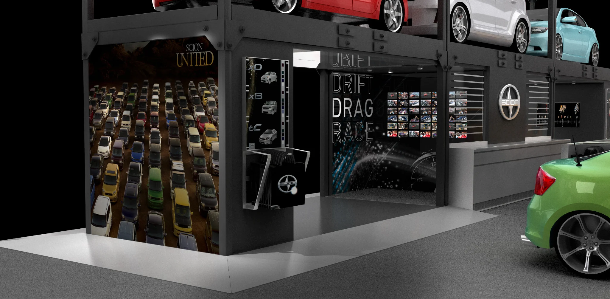  Scion’s Autoshow exhibit space. 