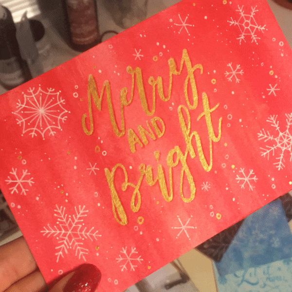 One of the cards I created for my 2017 holiday fundraiser – those who donated any amount to the Trevor Project were sent a hand made card as thanks.