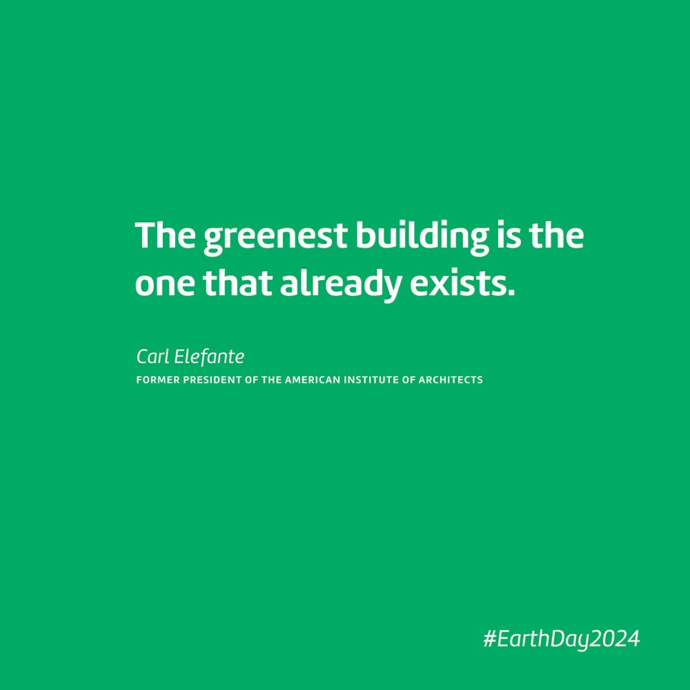 It is said that &quot;the greenest building is the one that already exists.&quot; So, to celebrate this #EarthDay2024, we'd like to share some of our favorite building rehabilitation work (past and future)! But whether we are restoring a historic tre