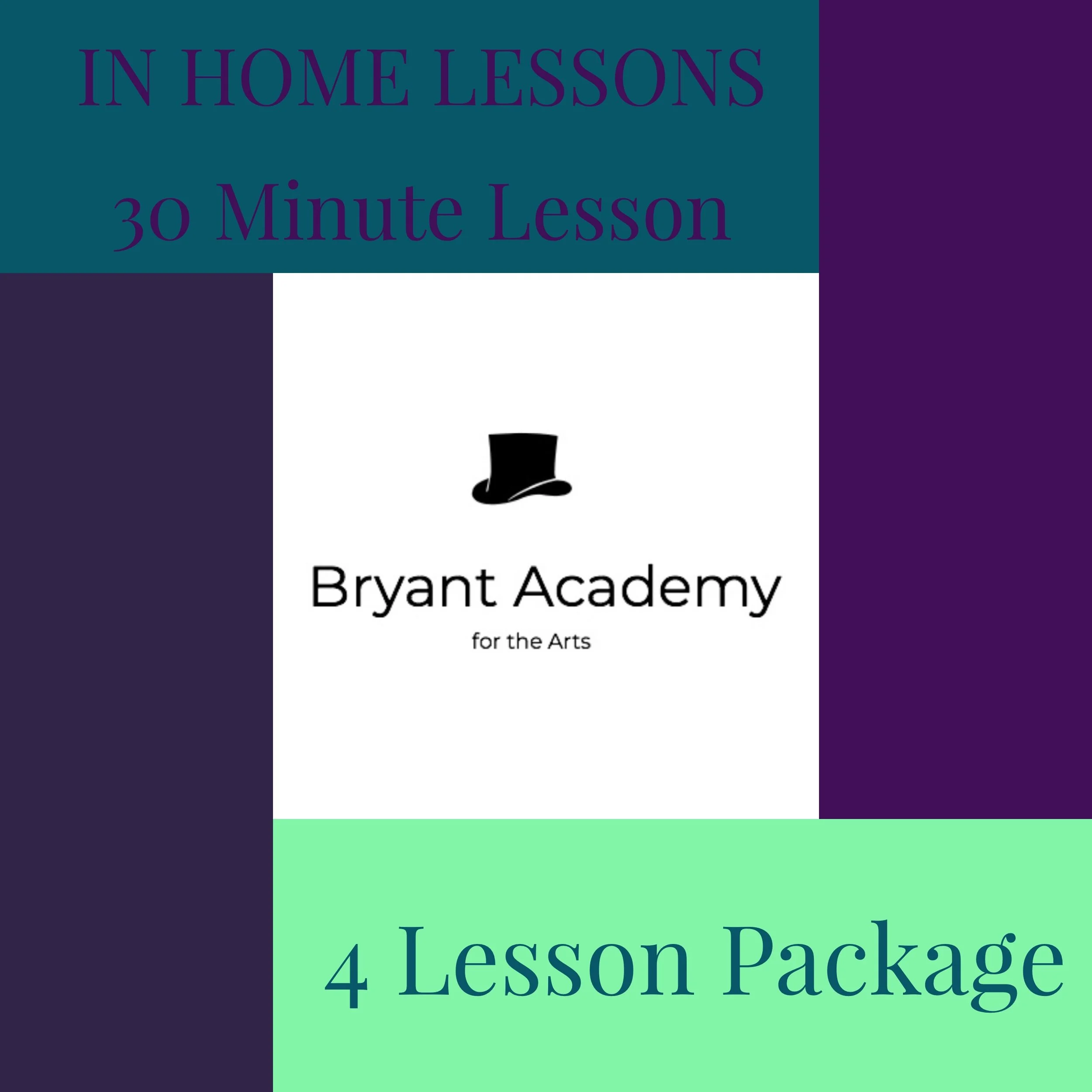 IN HOME LESSONS- 30 minutes- 4 Lesson Package