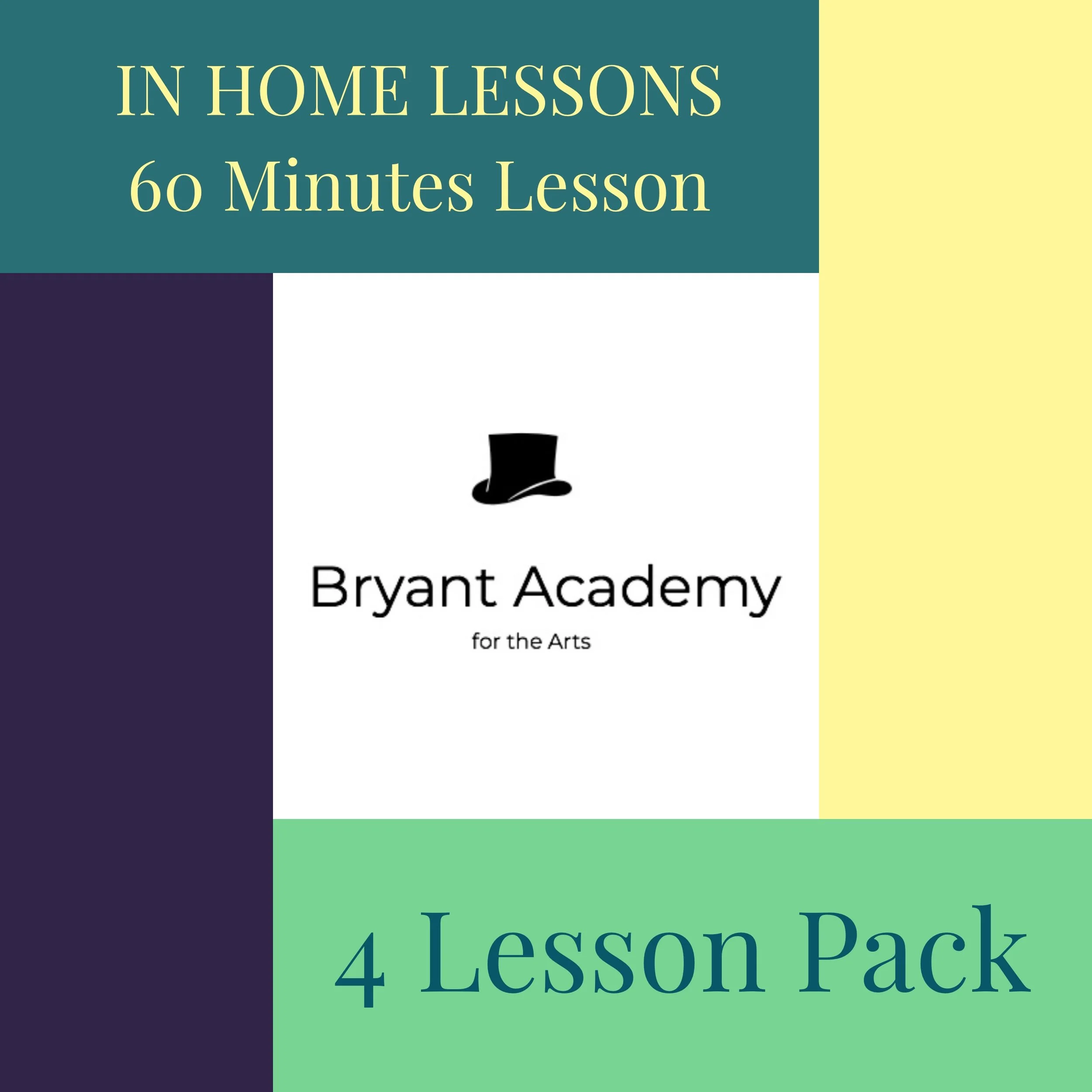 IN HOME LESSONS- 60 minutes- 4 Lesson Package