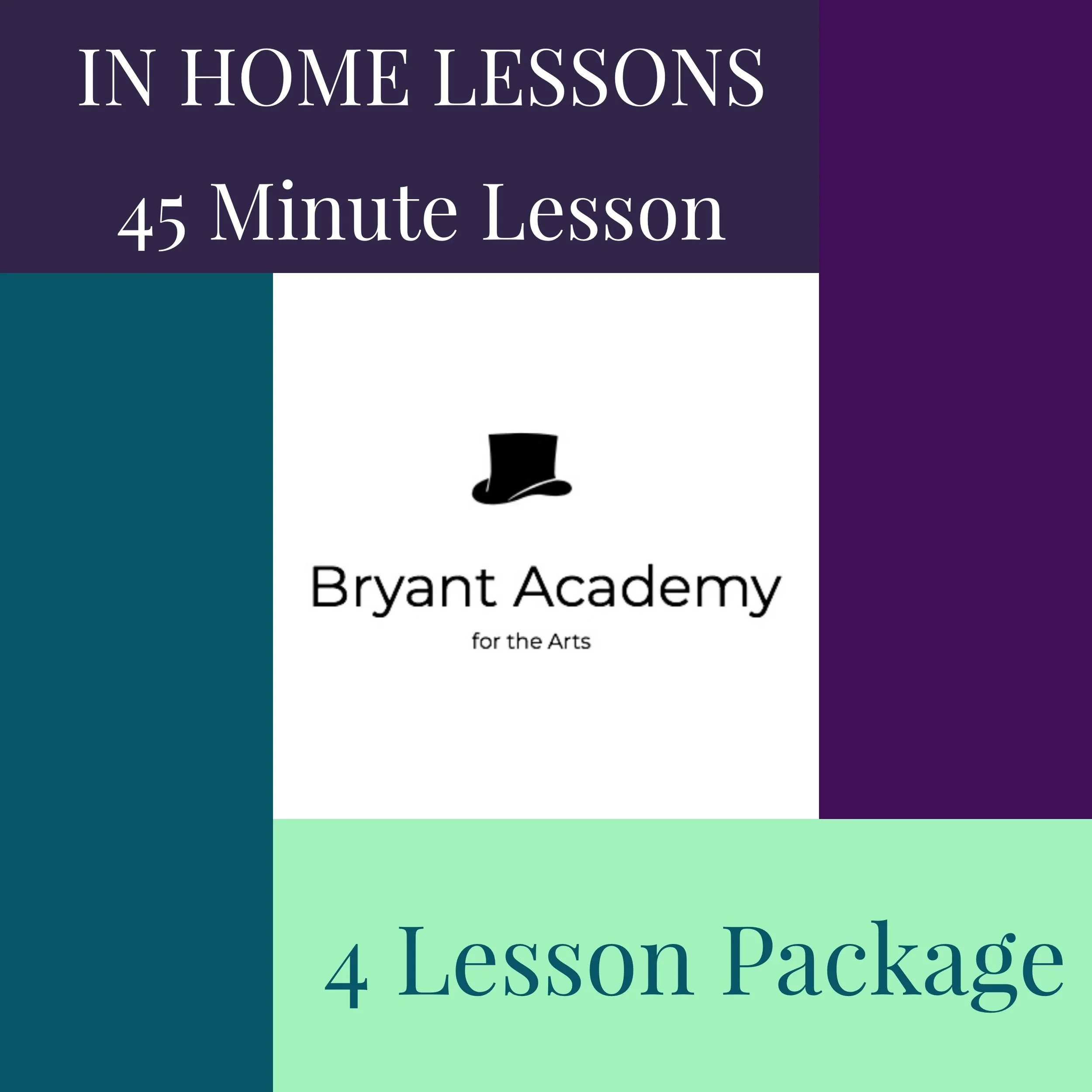 IN HOME LESSONS- 45 minutes- 4 Lesson Package