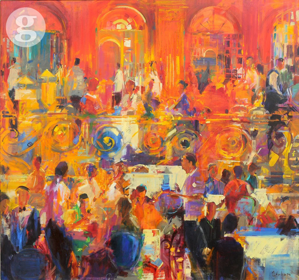 High Society 130x137cm - oil