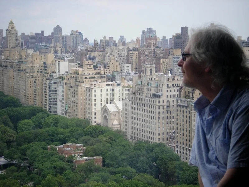  ...and here I am in New York, 36 floors up looking out over Central Park where the painting came from - what a view!