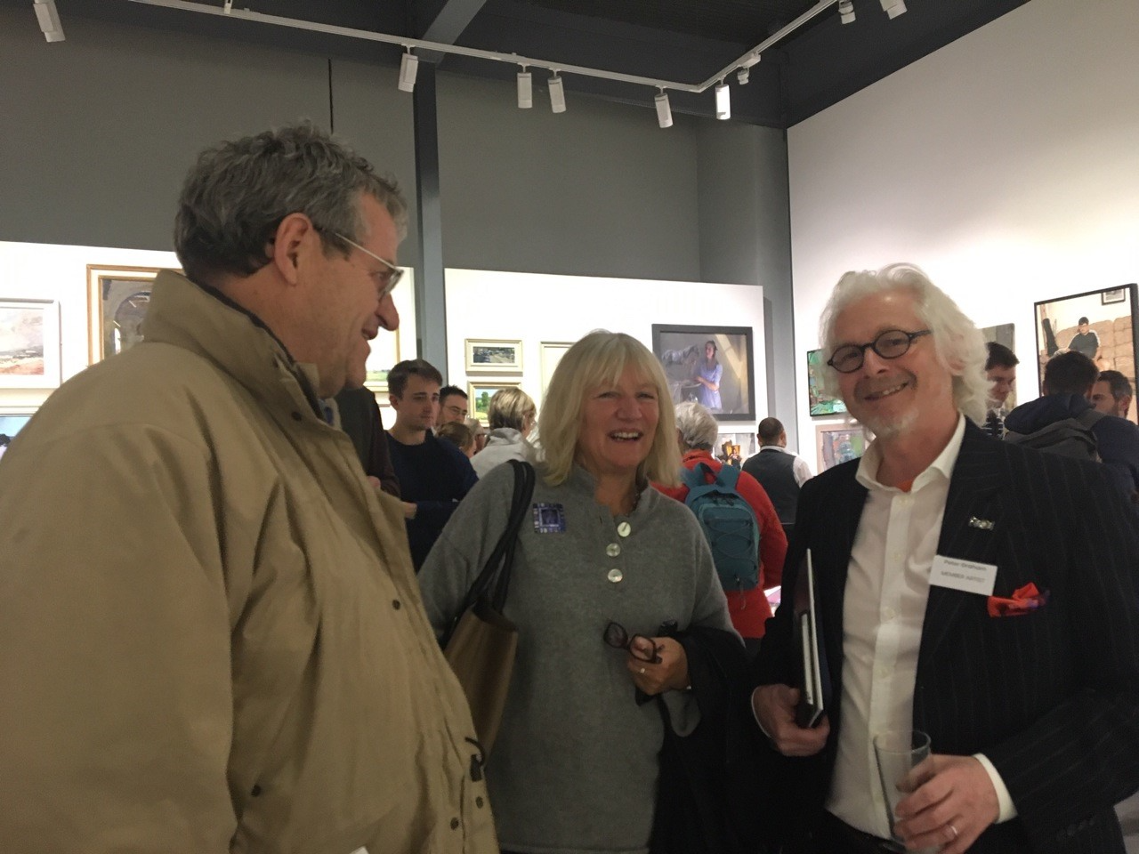 Phil and Winnie De'Ath, Director of Brand Communications for World Wildlife Fund , Peter Graham ROI (L-R)