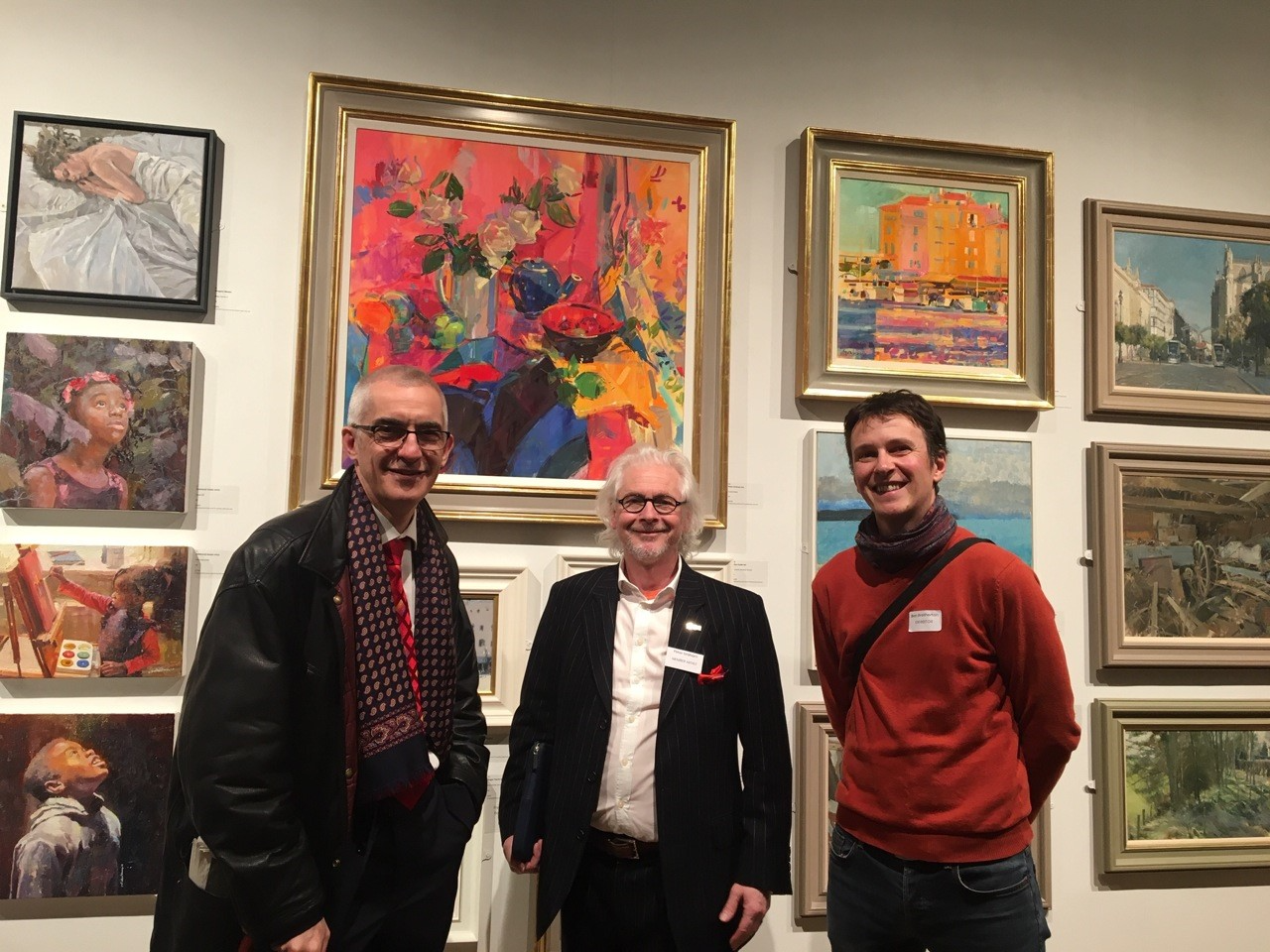 Dr Chris Baxter, Medical Director North London Hospice, Peter Graham ROI, Ben Brotherton, ROI Exhibitor (L-R)