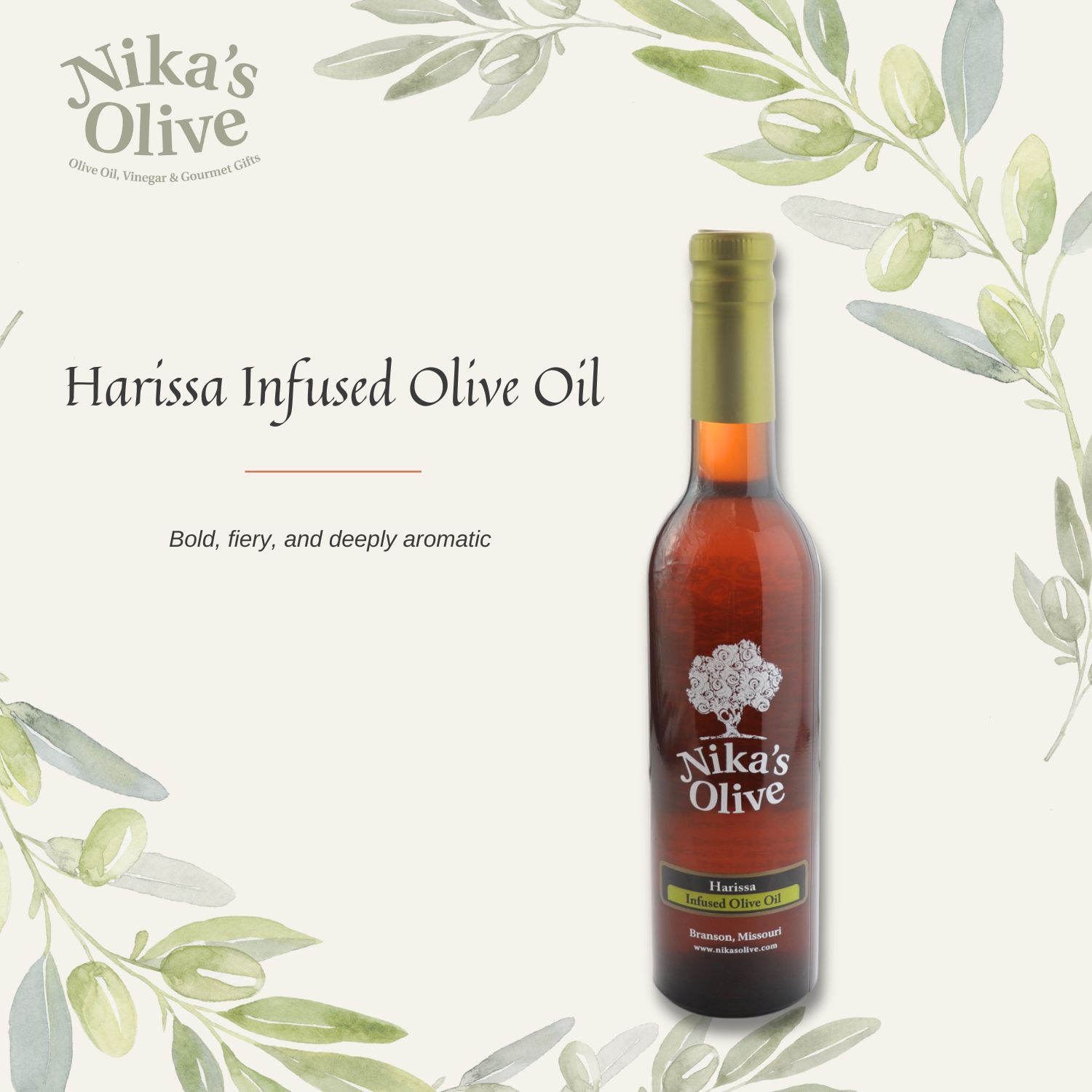 Harissa Infused Extra Virgin Olive Oil