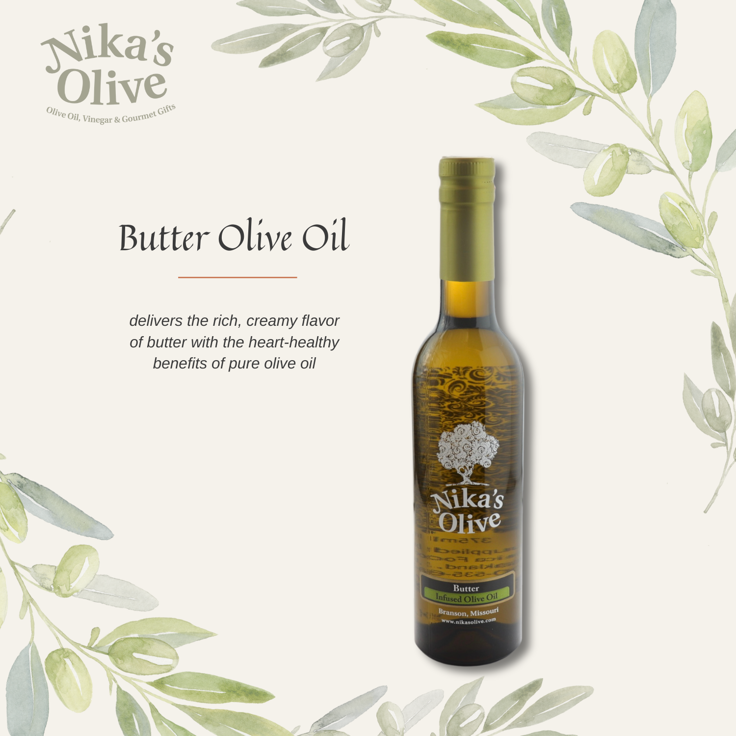Butter Infused Extra Virgin Olive Oil