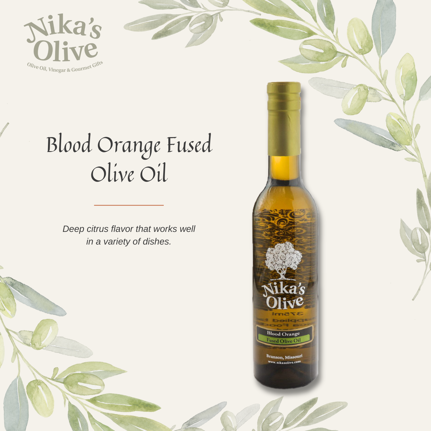 Blood Orange Fused Extra Virgin Olive Oil