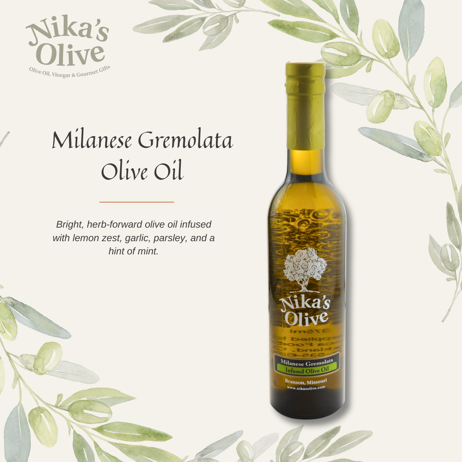 Milanese Gremolata Infused Olive Oil