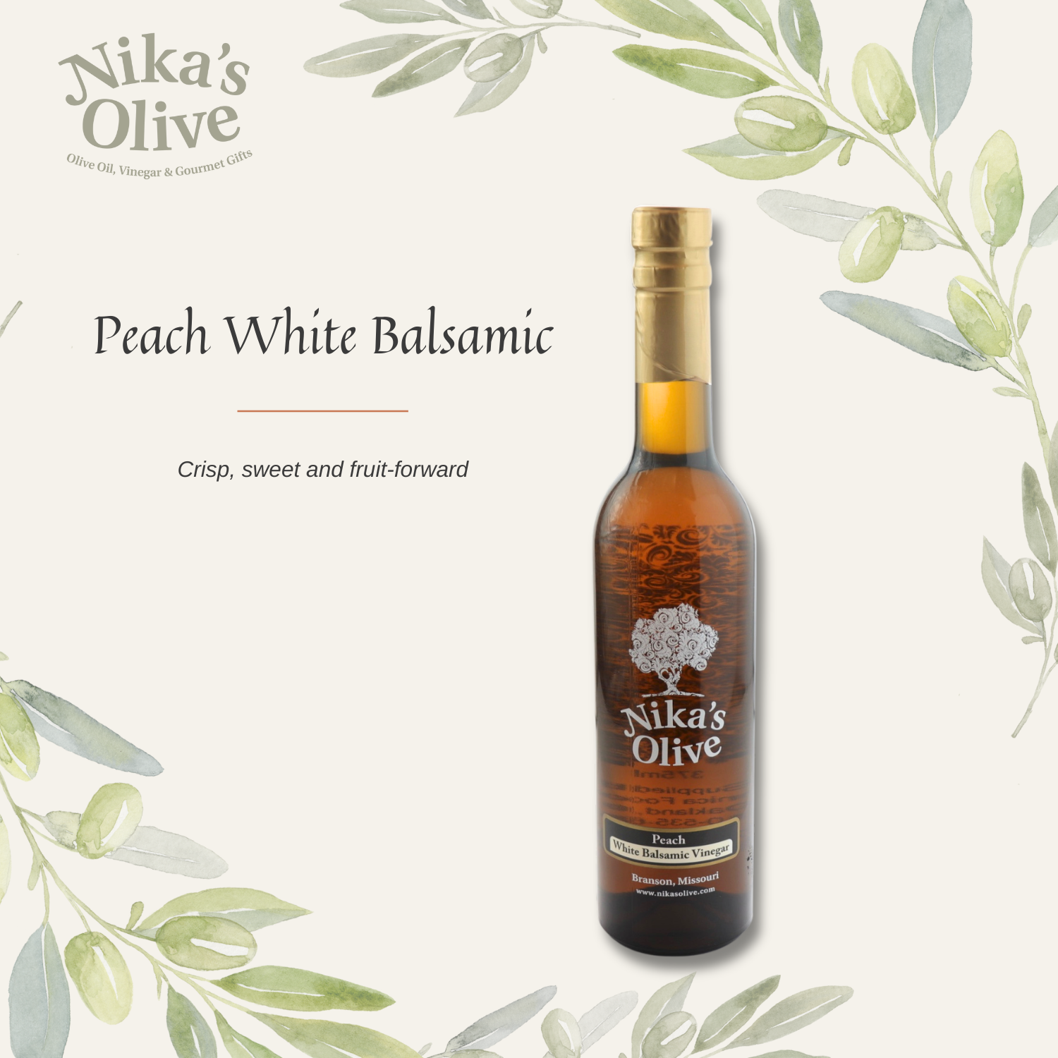 Peach White Balsamic Vinegar