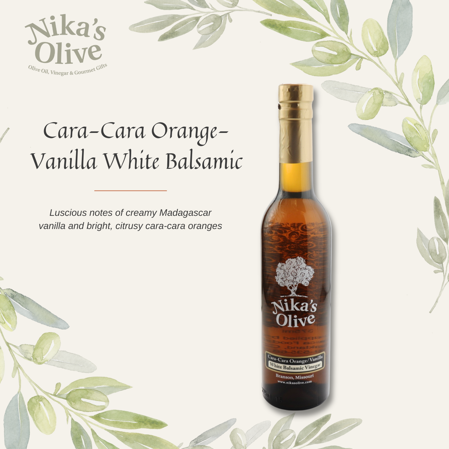 Cara Cara Orange-Vanilla Balsamic Vinegar