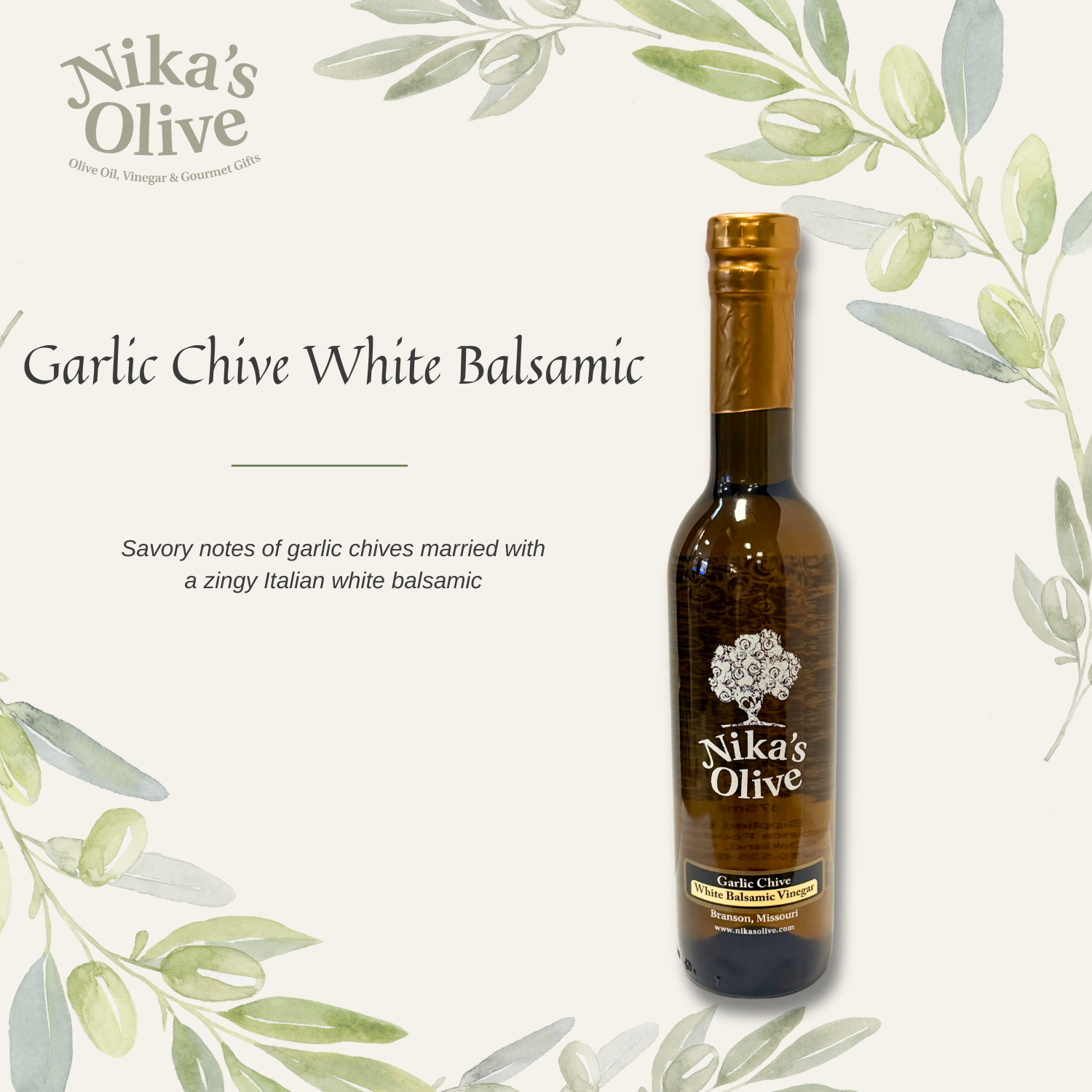 Garlic Chive White Balsamic Vinegar