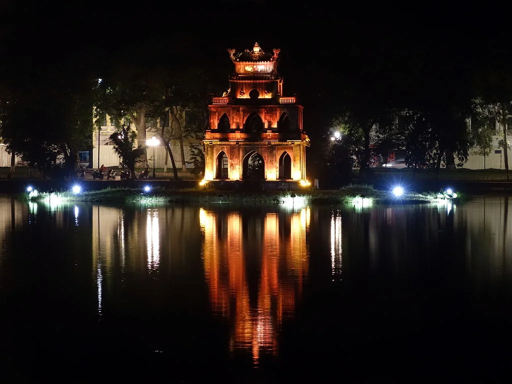Turtle Tower on Hoan Kiem Lake