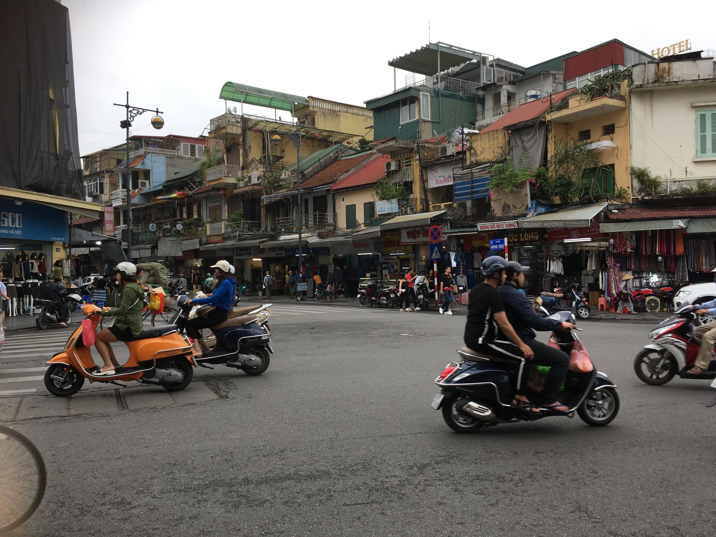 A very lively city with lots of motorbikes!