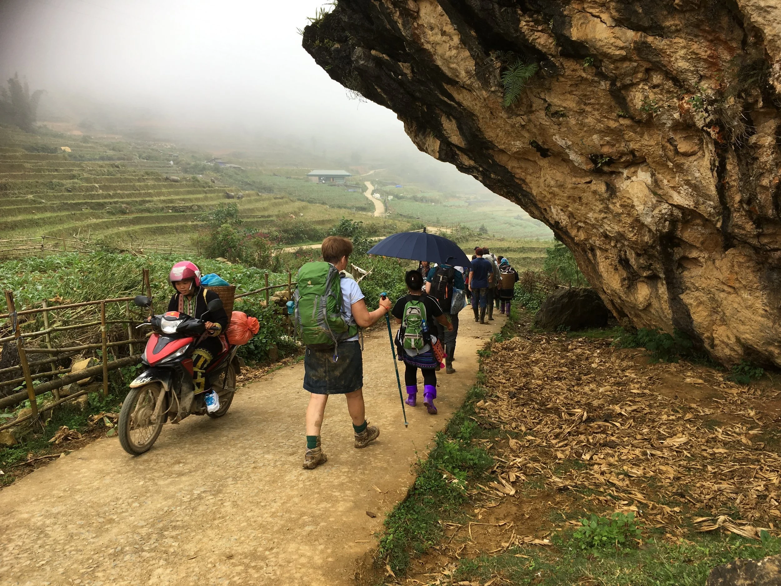 Day to day village life along the hiking trail