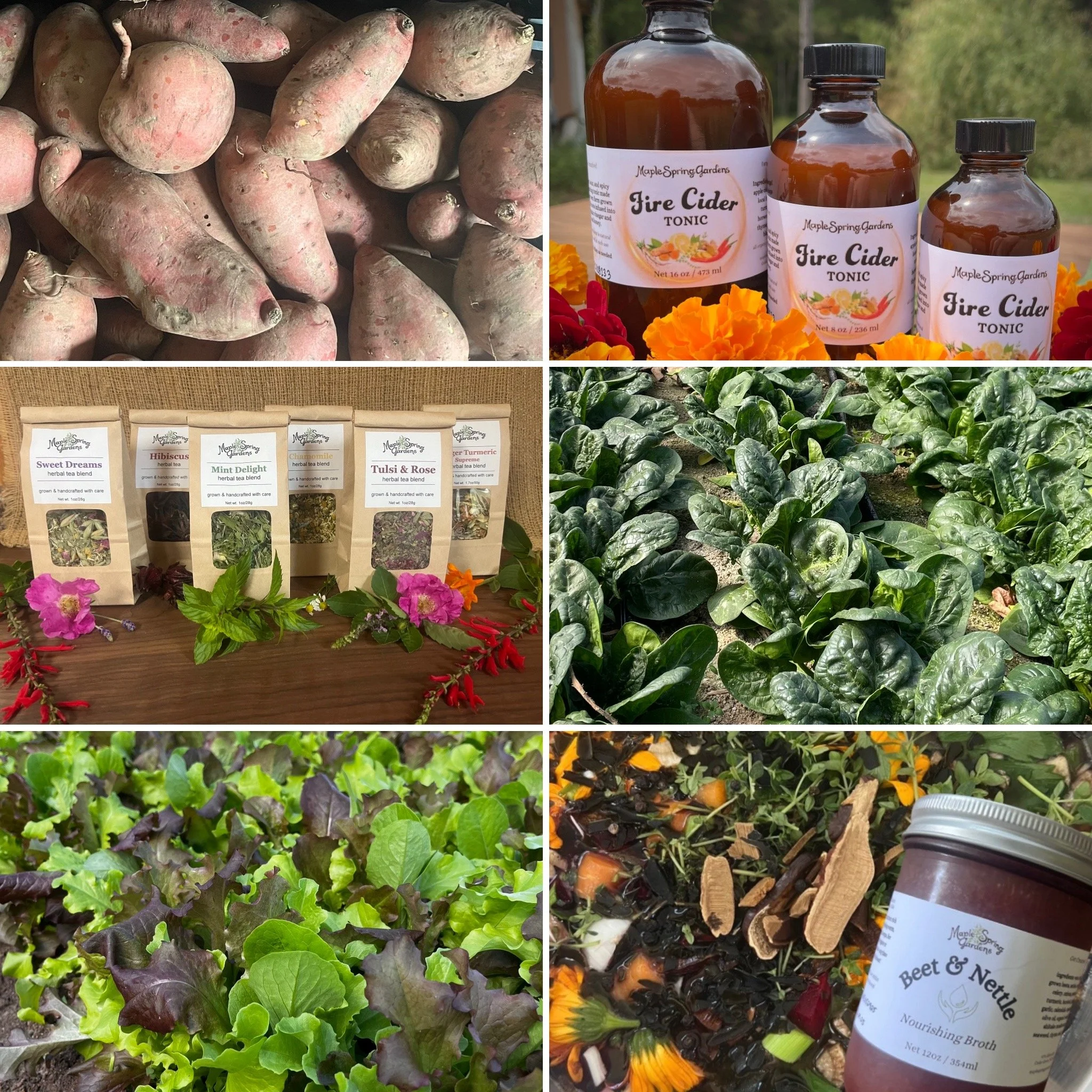 Farmers market offerings