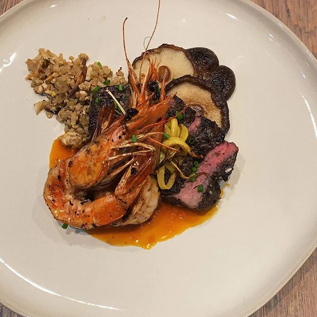 Your girl is out here screaming &ldquo;it&rsquo;s a hot girl summer!,&rdquo; and I&rsquo;m in the kitchen yelling at bae to come eat this hibachi style filet mignon, salt &amp; pepper blue prawns, crispy shiitake, cauliflower fried rice, and carrot g