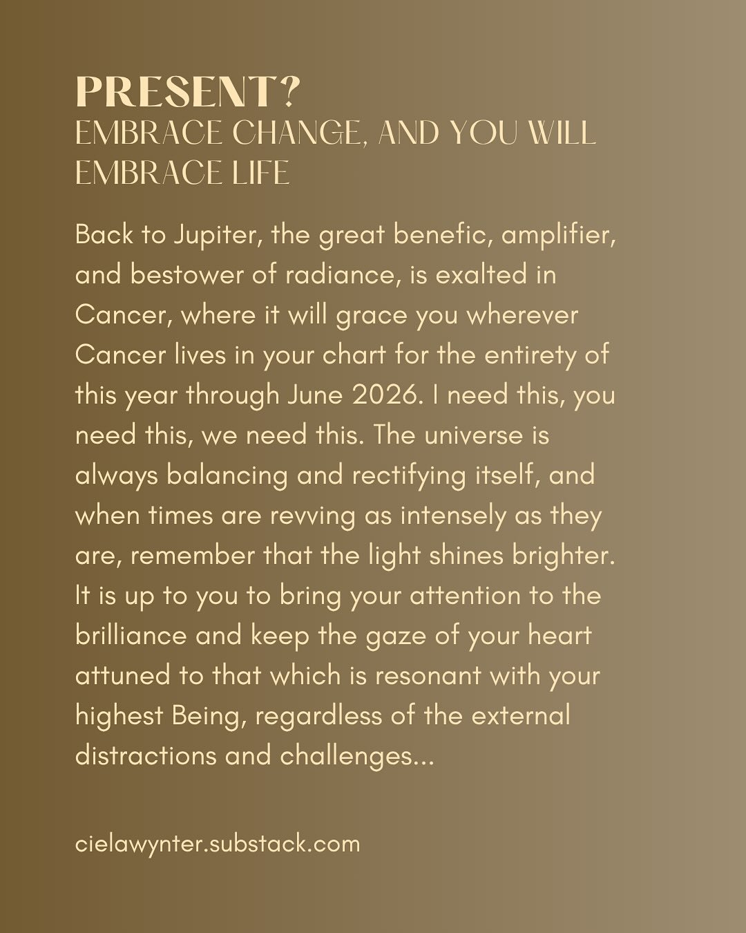 This New Moon is gorgeous. Blessed by Jupiter caressing the Sun and Moon, instilling a much-needed positive light in a time that looks bleak, scary, and entirely off the rails to many. But hey&hellip;this is not just any moment, this is the moment...