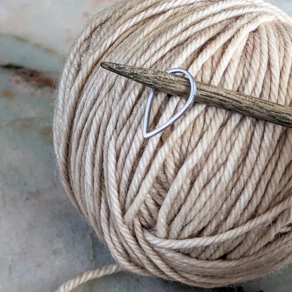 teardrop steel stitch markers