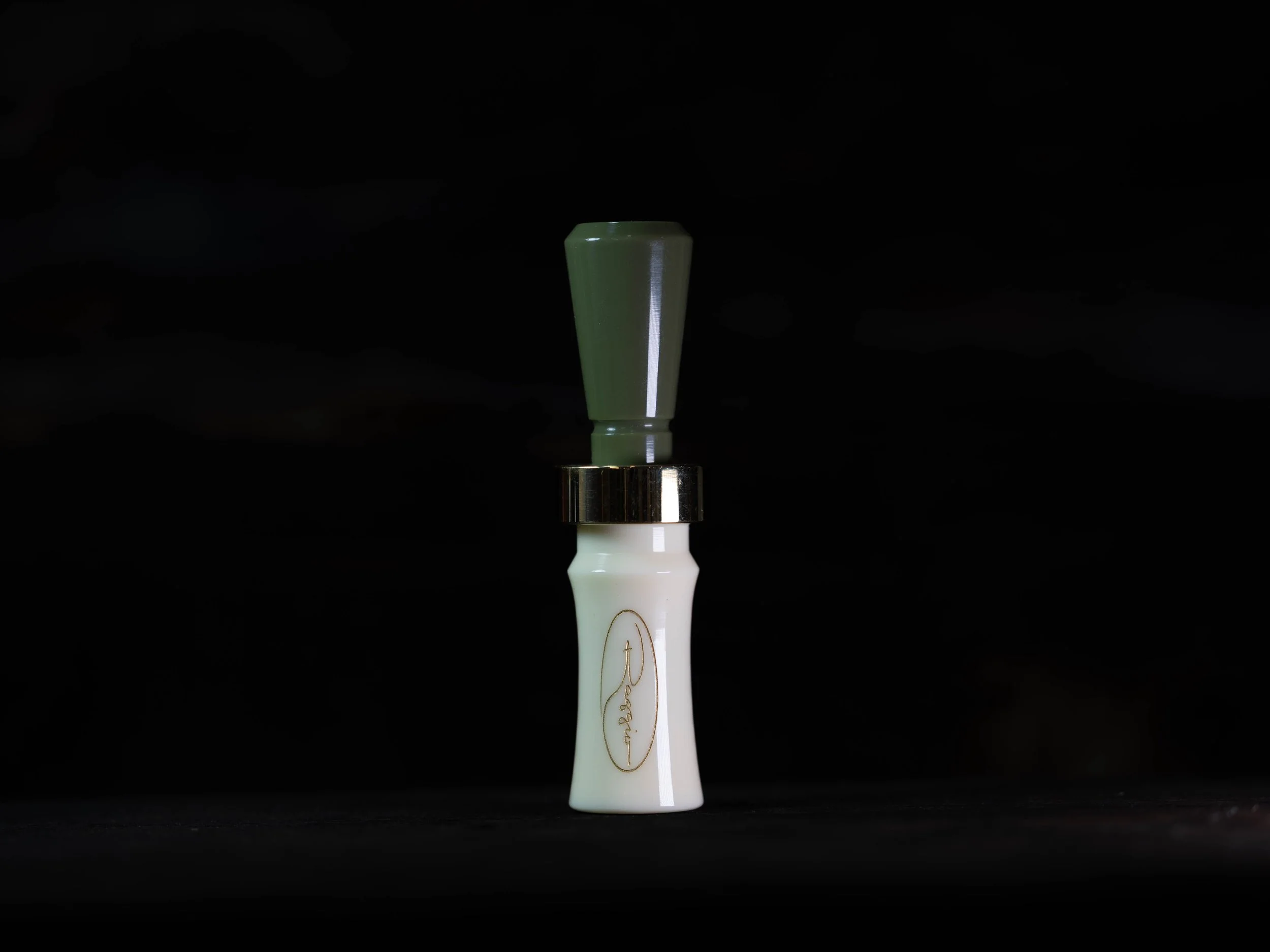 Ivory Barrel/Olive Green Acrylic Duck Call
