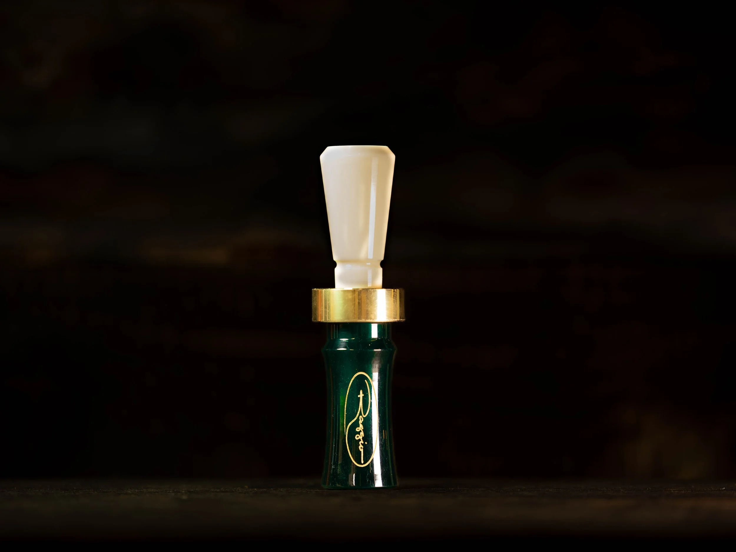 Mallard Green Barrel/ Ivory Insert Acrylic Duck Call
