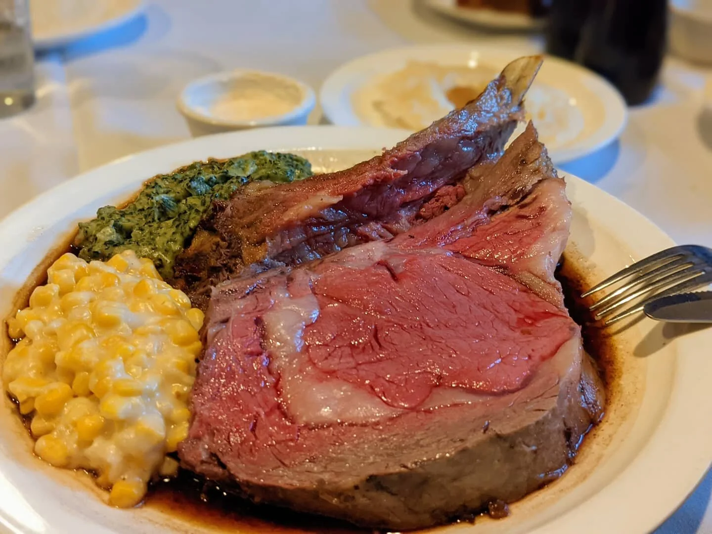 Oh man have I missed this! First dinner back with the boys to celebrate some birthdays and see each other again in over a year! Is it me or does the prime rib so much more delicious today? 🙏🙌😁 #Foodies #foodie #foodadventures #livetoeat #foodiesof