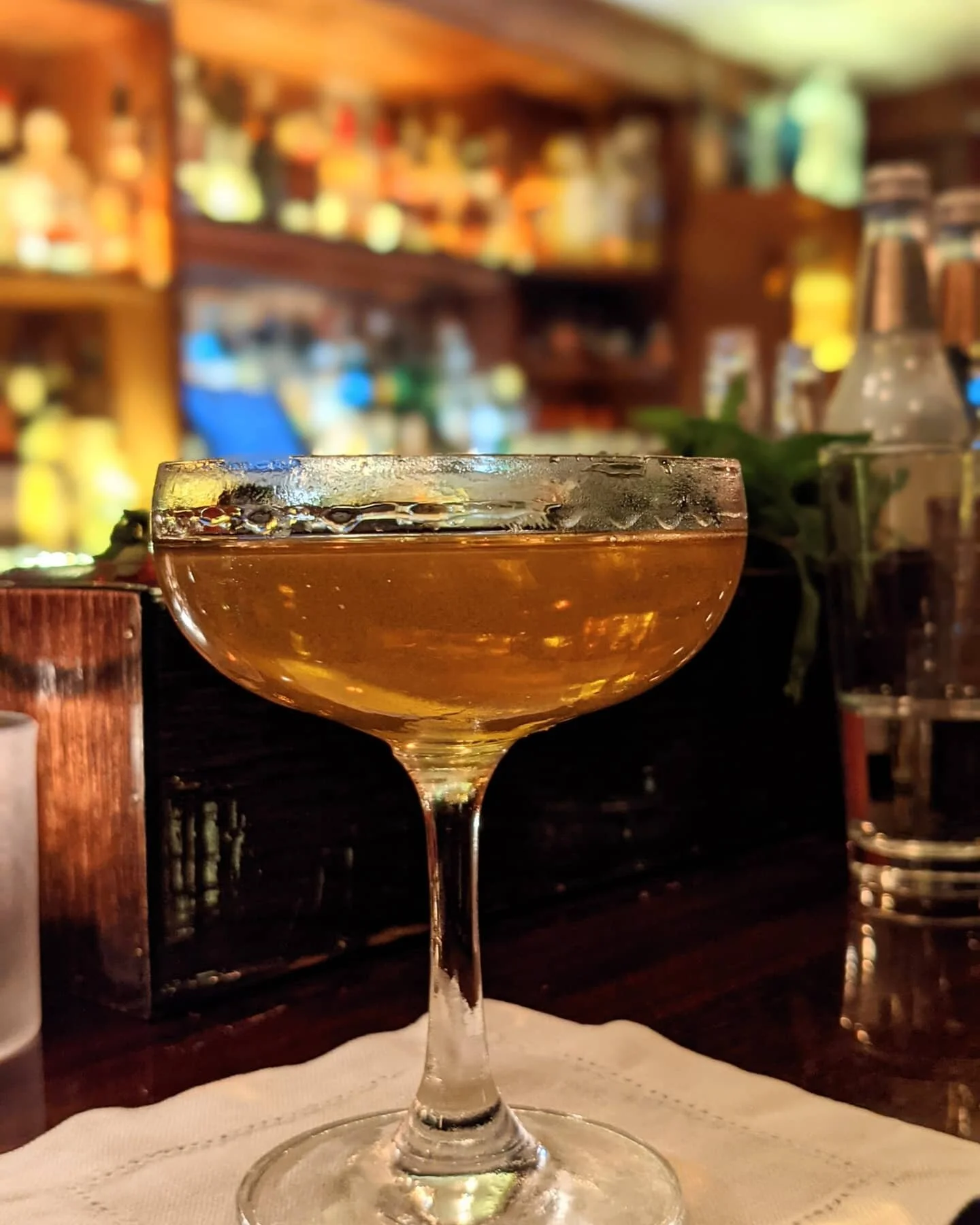 I've never been so happy to be in a basement before! Finally returning home to drink at my favorite bar! It's been a while and I missed everyone! I might not remember posting this. Fight me. 😉😁

Cocktails: Stagg Jr Haymaker, Bensonhurst cocktail wi