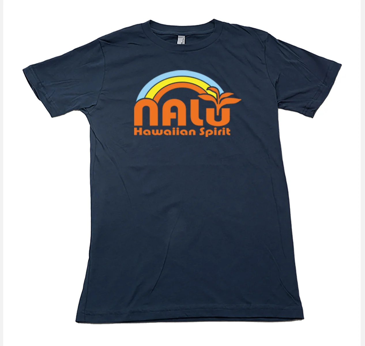 Men's Navy "Nalu Rainbow" Shirt