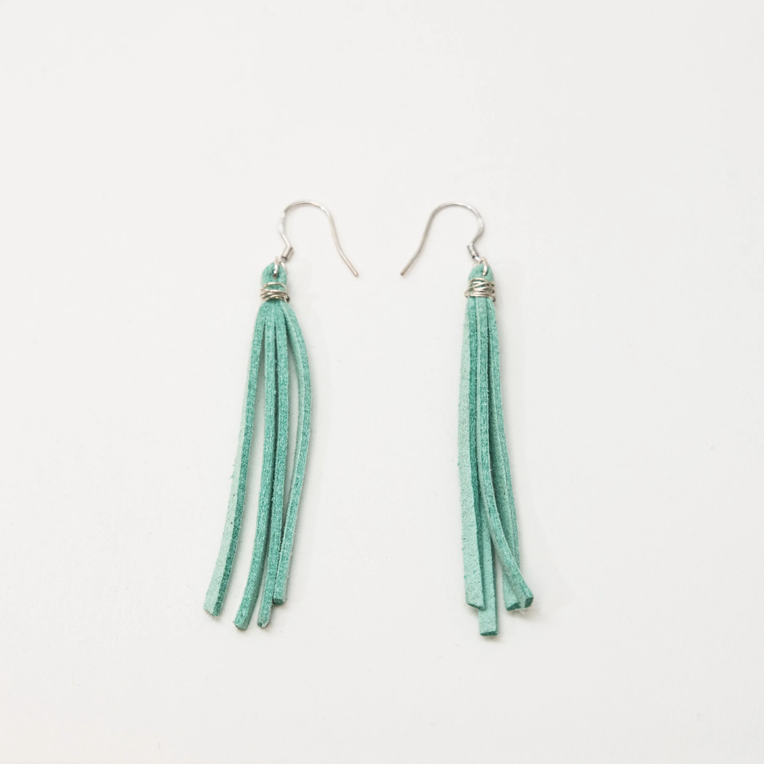 Emakai Jewerly. Leather Tassel Dangle Earring