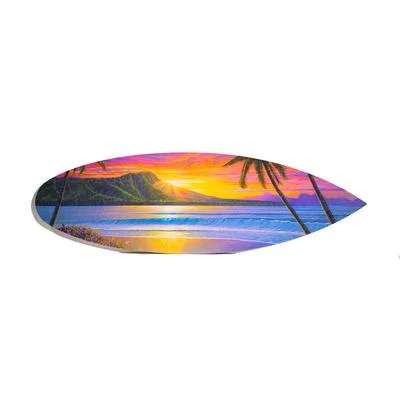 Sebo Art "Morning Glory" Mini Surfboard Art Print