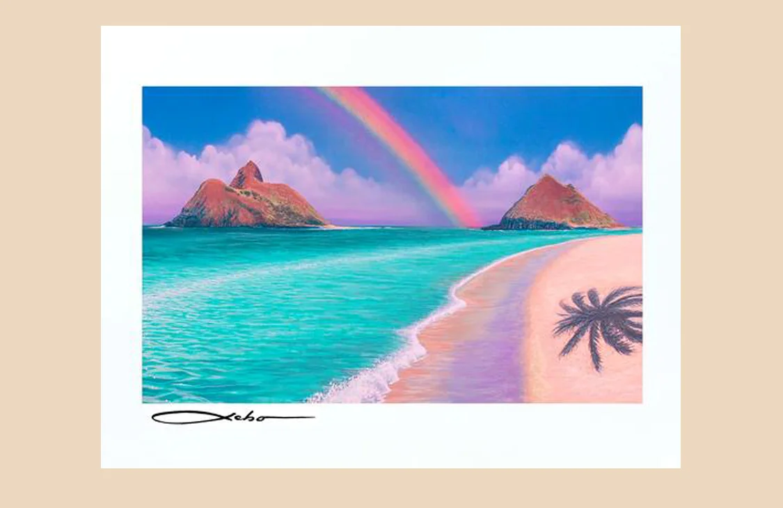 Sebo Art "Over The Rainbow" 11" x 14" Matted Print