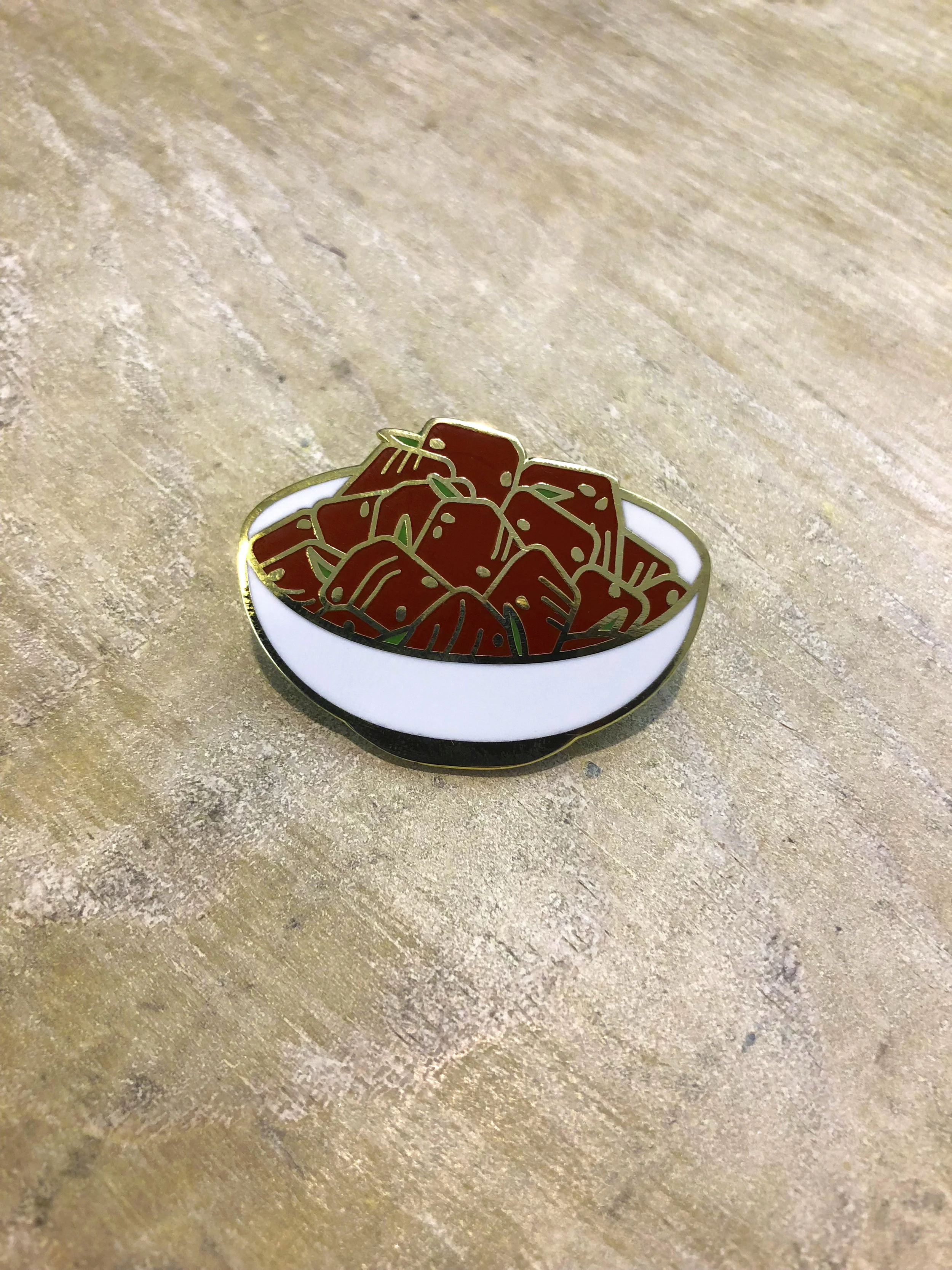 Hipapaya Party. Poke Bowl Enamel Pin