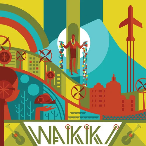 Punky Aloha "Waikiki Print"