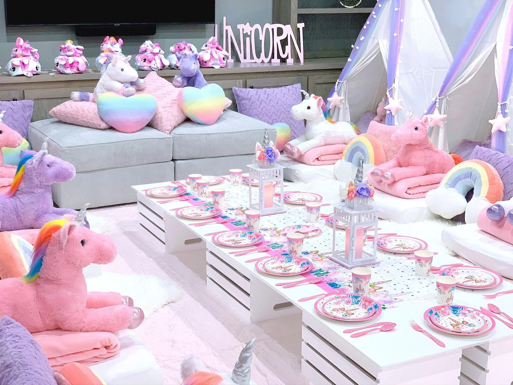 Unicorn Themed Parties - Picnics & Slumber Parties - Unicorn Party