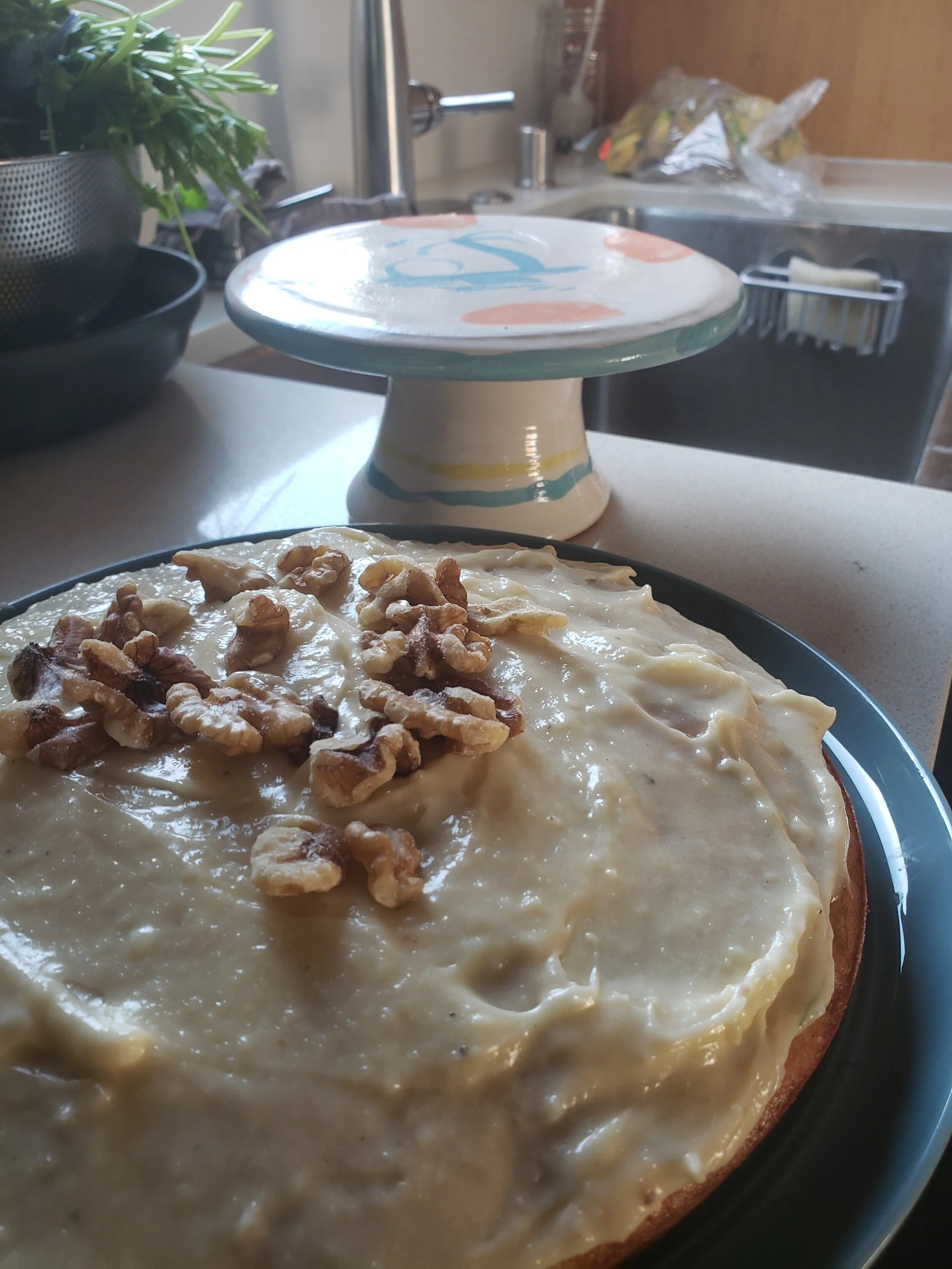 Home Economics: banana cake with cardamom cream cheese frosting