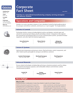 Esterline Fact Sheet