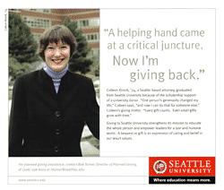 Seattle University Fundraising Ads