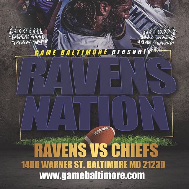 Ravens Nation @ Game this Sunday! Come support our Ravens at the Biggest Ravens Nest in Baltimore!