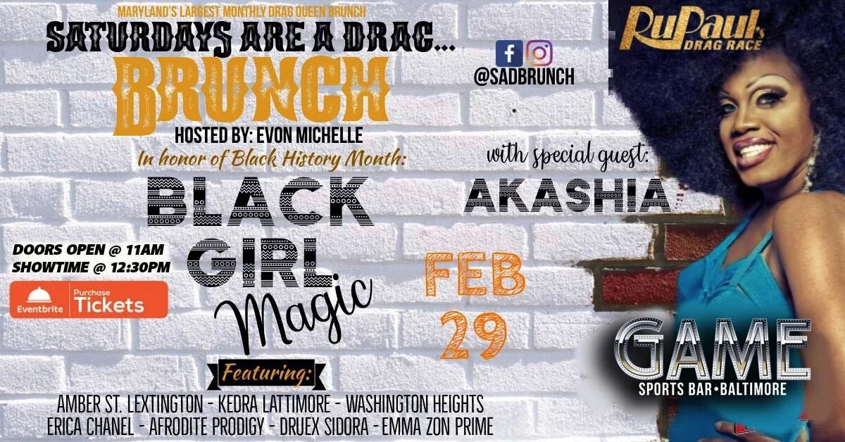 SATURDAY'S ARE A DRAG- BRUNCH