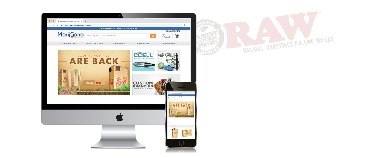 Raw Banner for MarijuanaPackaging.com