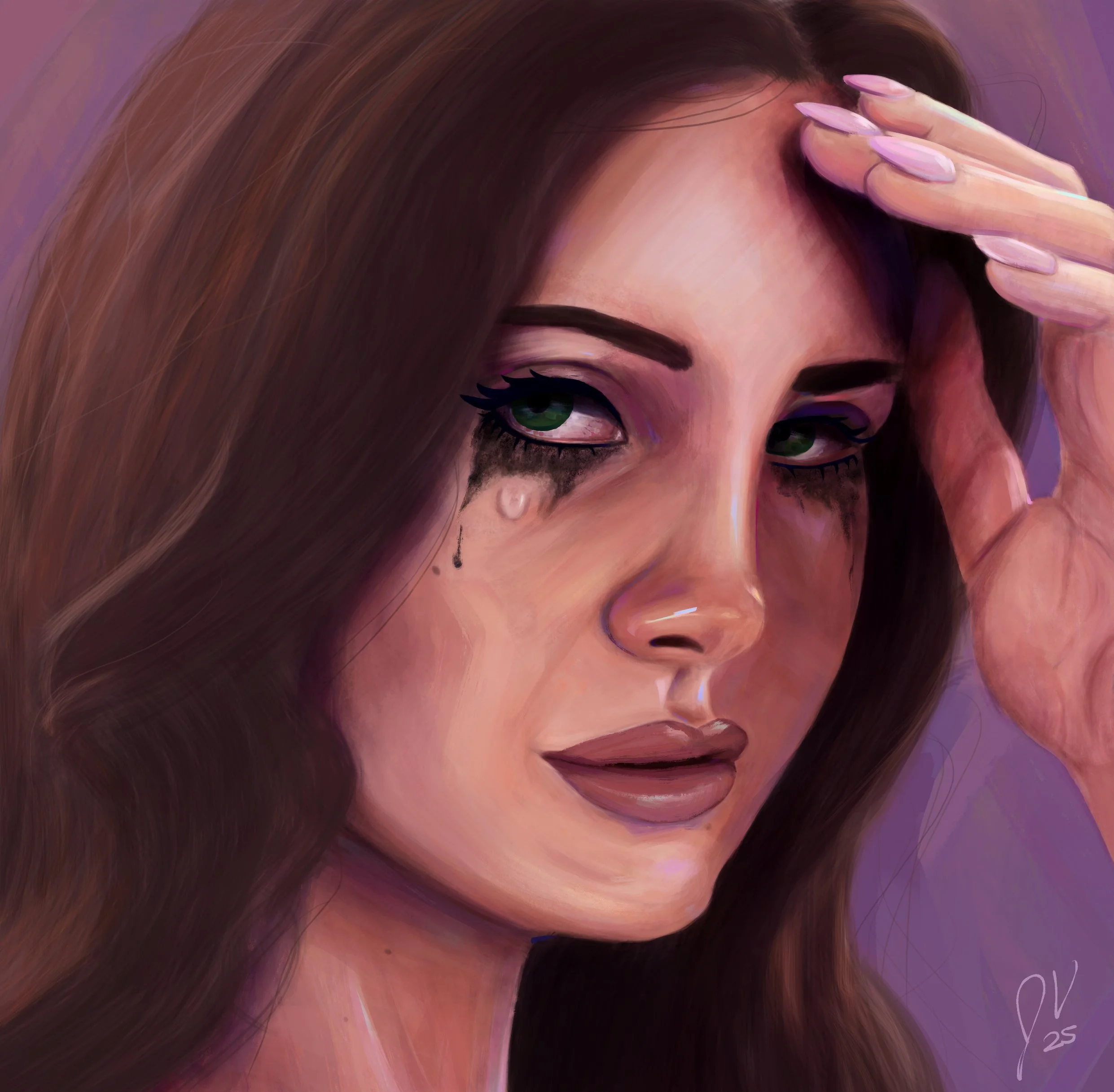 Lana Del Rey "Pretty When You Cry" Portrait