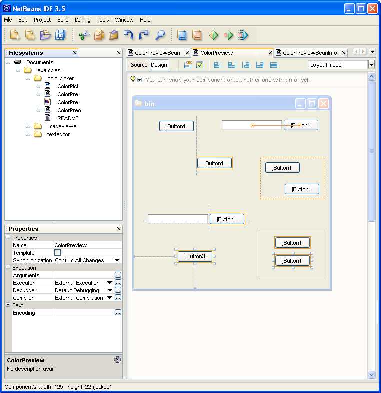 Layout Management in NetBeans
