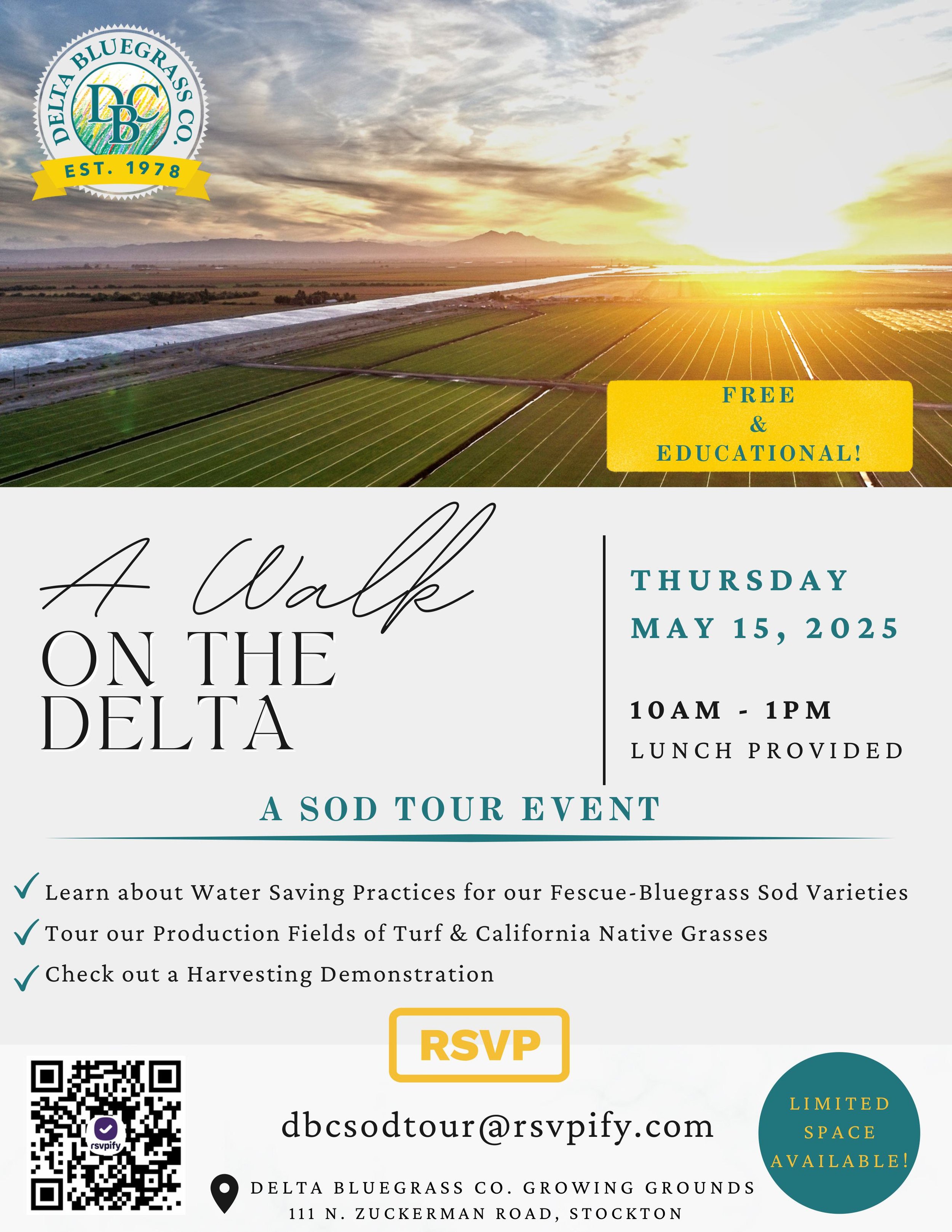 A Walk on the Delta Sod Tour Event