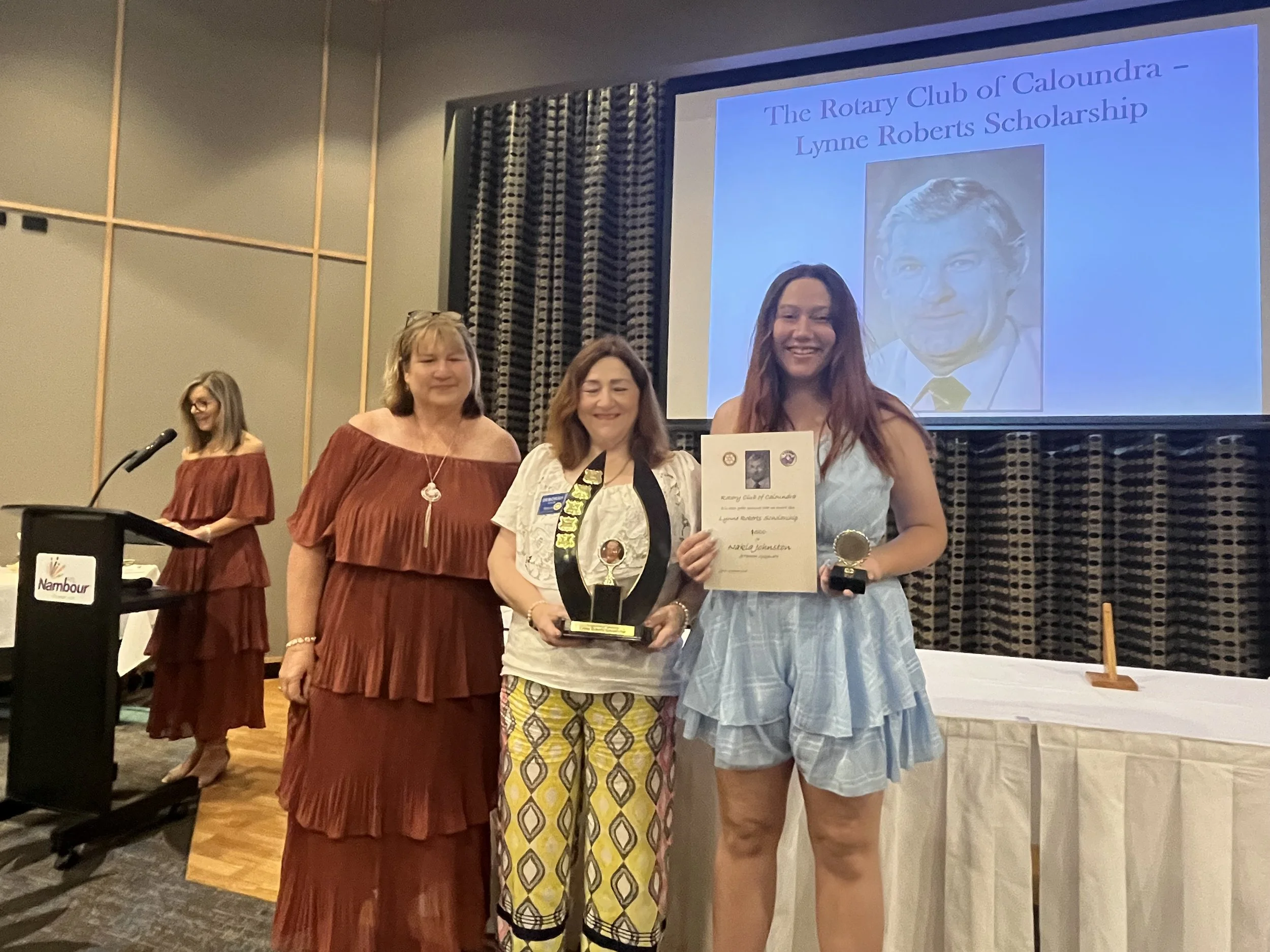 Lynne Roberts Award Recipient Nakia Johnston