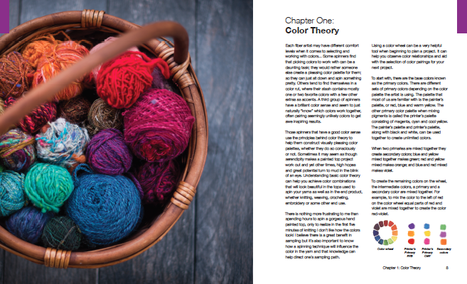 Chapter 1 breaks down color theory to help you make educated color choices before spinning